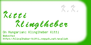 kitti klinglheber business card